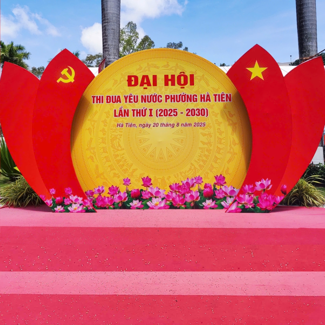Đại hội thi đua yêu nước phường Hà Tiên lần thứ I (2025-2030) phường Hà Tiên chính thức diễn ra